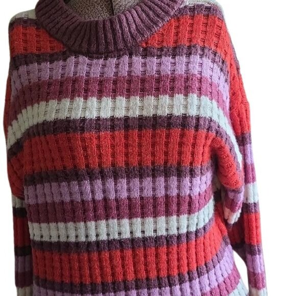 SO Striped Turtleneck Sweater, M - Picture 4 of 13